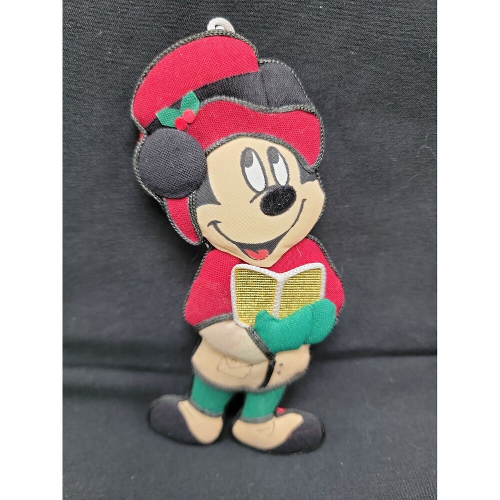 Disney Mickey Mouse Fabric Christmas Ornament 5"